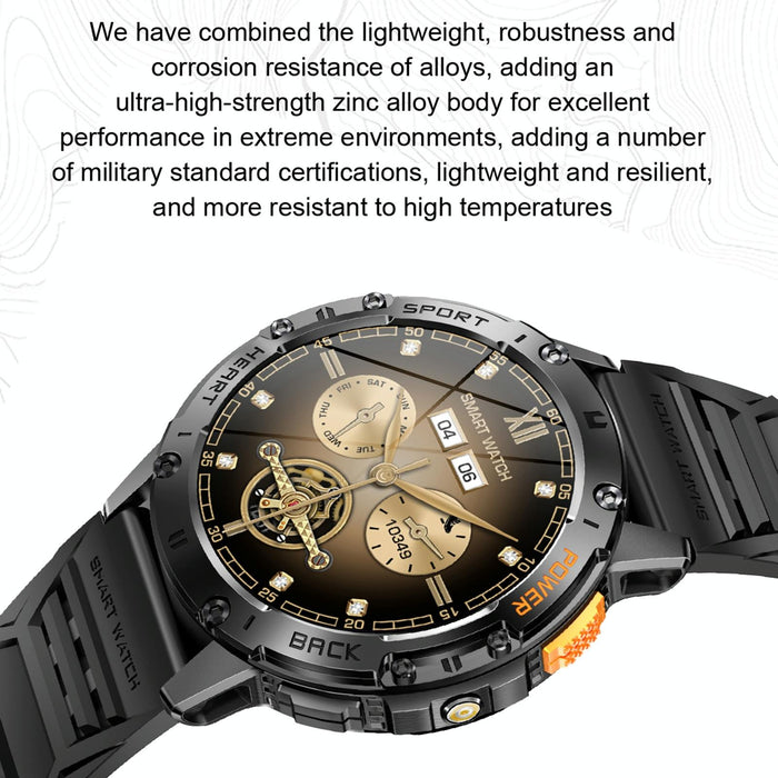 1.43 Inch Bluetooth Call Smart Watch Support Heart Rate / Blood Oxygen