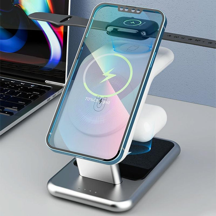 15W 3 In 1 Magnetic Wireless Charger