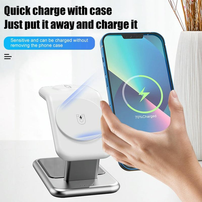 15W 3 In 1 Magnetic Wireless Charger
