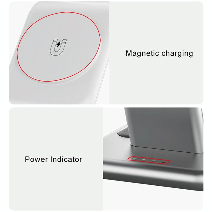 15W 3 In 1 Magnetic Wireless Charger