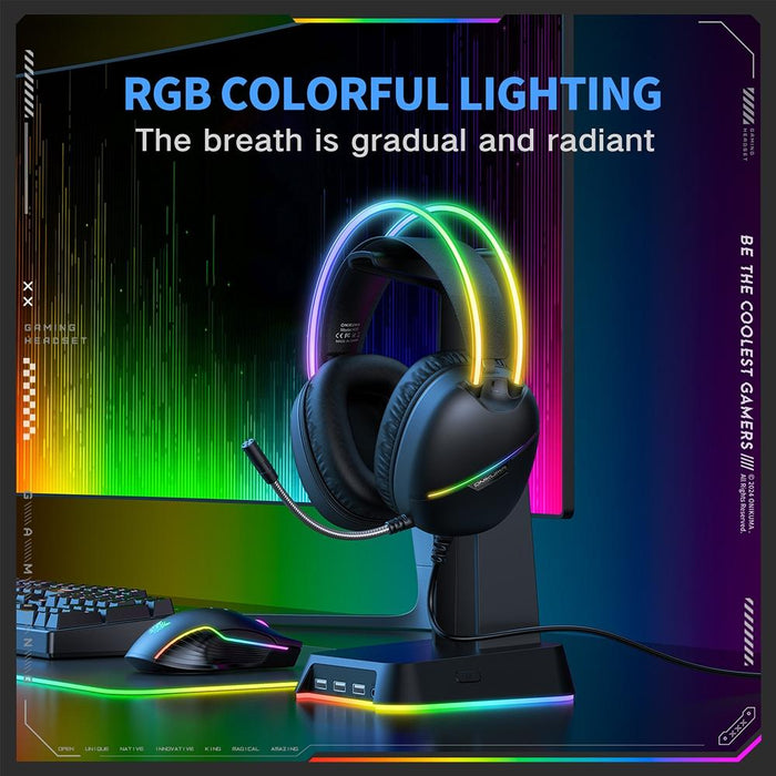 Rgb Light Gaming Headset 2M Cable