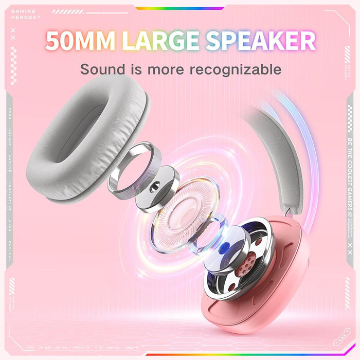 Rgb Light Gaming Headset 2M Cable