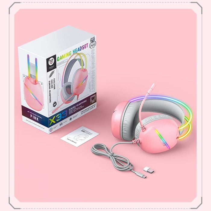 Rgb Light Gaming Headset 2M Cable