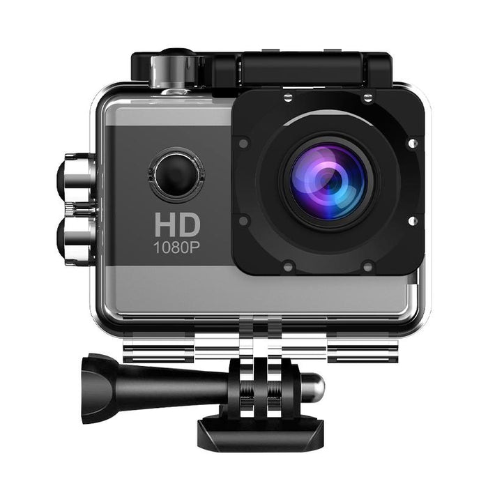 2.0 Inch Ips Hd Action Camera With Wide Angle Lens Black