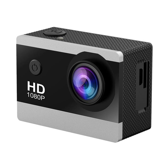 2.0 Inch Ips Hd Action Camera With Wide Angle Lens Black