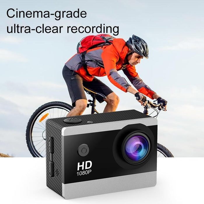 2.0 Inch Ips Hd Action Camera With Wide Angle Lens Black