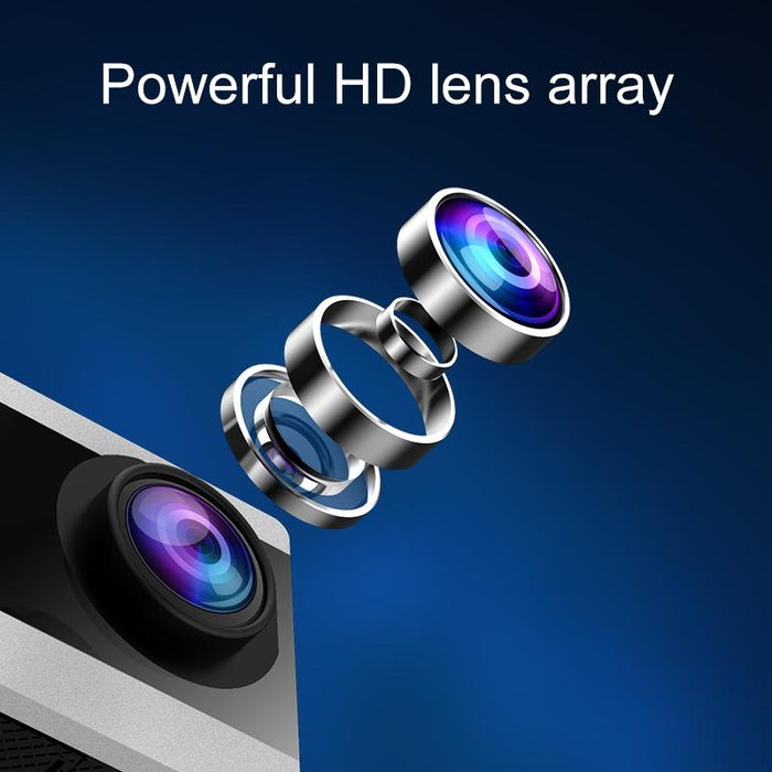 2.0 Inch Ips Hd Action Camera With Wide Angle Lens Black