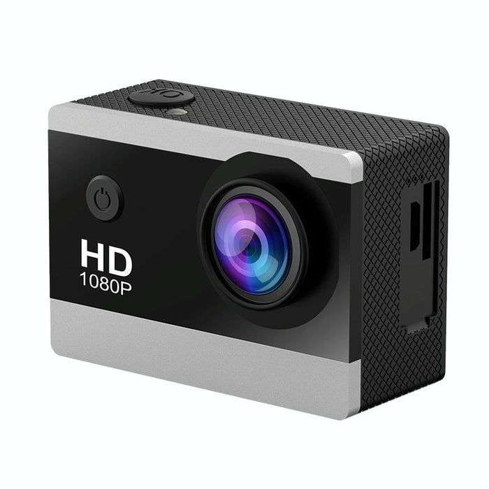 2.0 Inch Ips Hd Action Camera With Wide Angle Lens Black