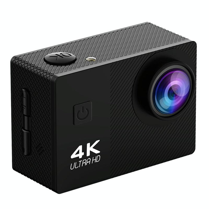 2.0 Inch Ips Hd Action Camera With Wide Angle Lens Black