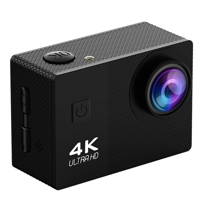 2.0 Inch Ips Hd Action Camera With Wide Angle Lens Black