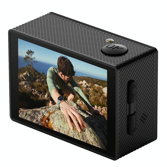 2.0 Inch Ips Hd Action Camera With Wide Angle Lens Black