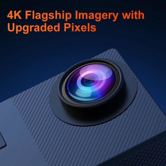 2.0 Inch Ips Hd Action Camera With Wide Angle Lens Black