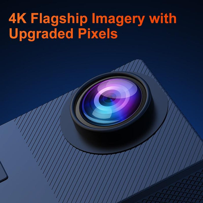 2.0 Inch Ips Hd Action Camera With Wide Angle Lens Black