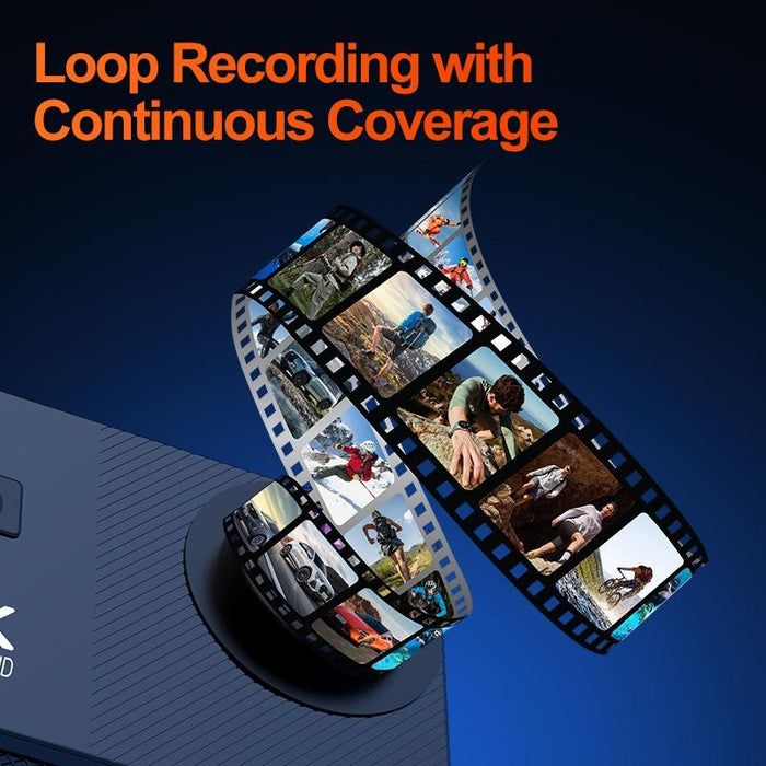 2.0 Inch Ips Hd Action Camera With Wide Angle Lens Black