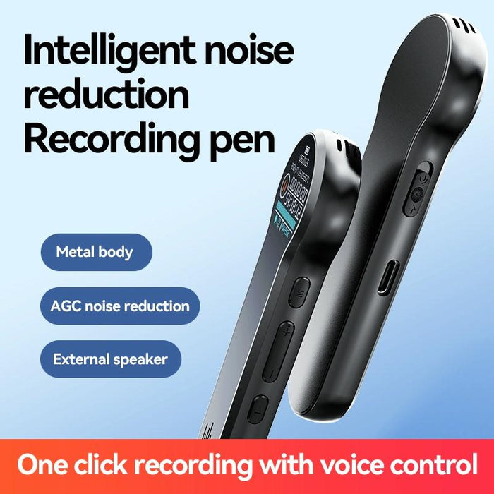 1 Inch Colour Screen Hd Noise Reduction Voice Recording Pen Memory 16Gb Black