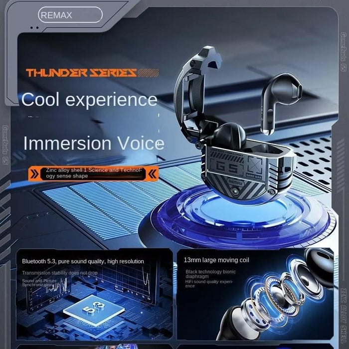 Gamebuds G5 Thunder Zinc Alloy Noise Reduction Wireless Bluetooth Music Earphones