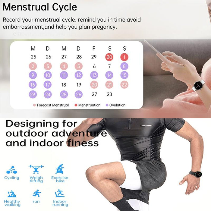 1.43 Inch Ip67 Waterproof 2 In 1 Bluetooth Earphone Smart Watch