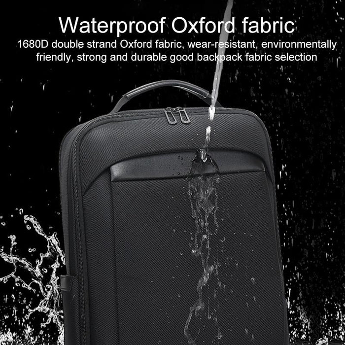 18 Inch Waterproof Double Shoulder Backpack With Usb Black