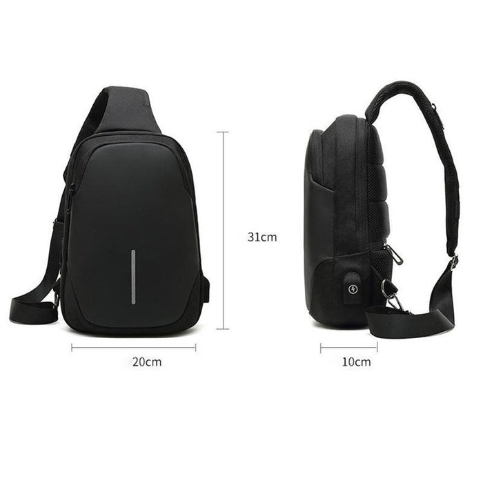 Secure Multi Layer Chest Bag For Outdoor Cycling