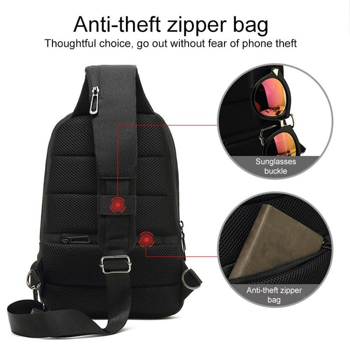 Secure Multi Layer Chest Bag For Outdoor Cycling