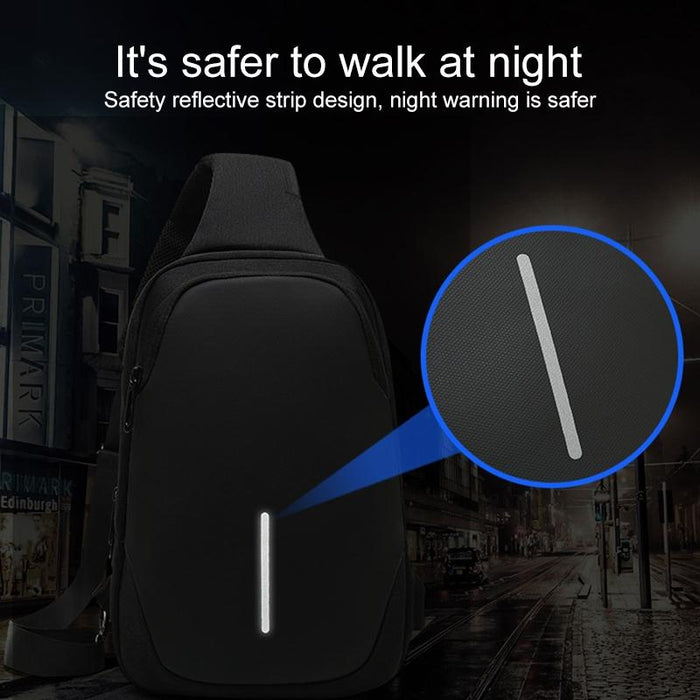 Secure Multi Layer Chest Bag For Outdoor Cycling