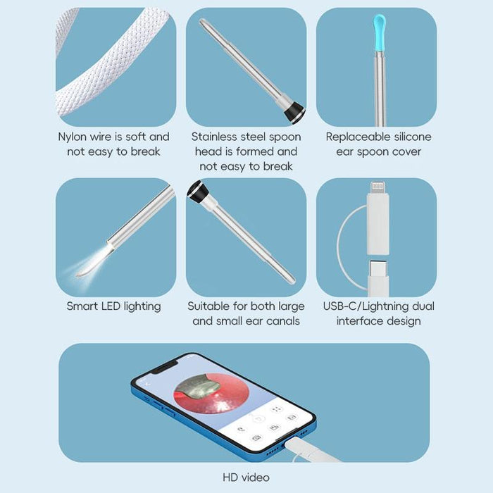 Hd Smart Ear Spoon Black & White