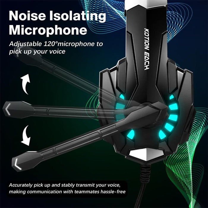 Pro Gaming Headset With Mic 2.1M Cable