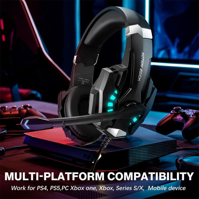 Pro Gaming Headset With Mic 2.1M Cable