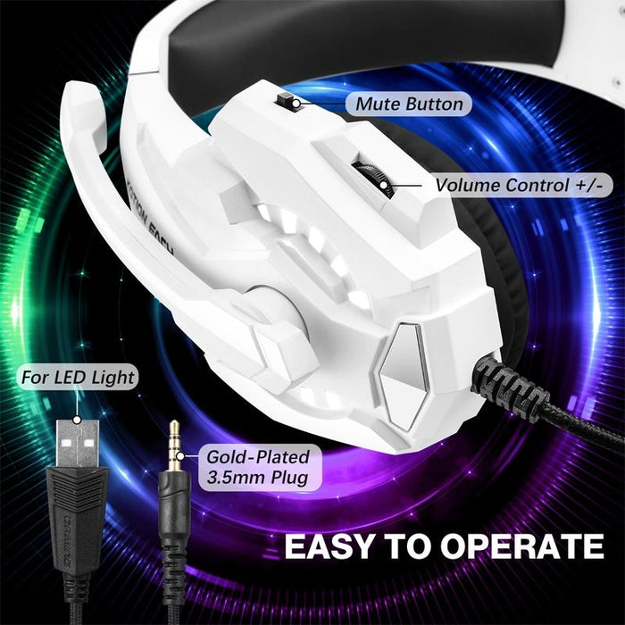 Pro Gaming Headset With Mic 2.1M Cable