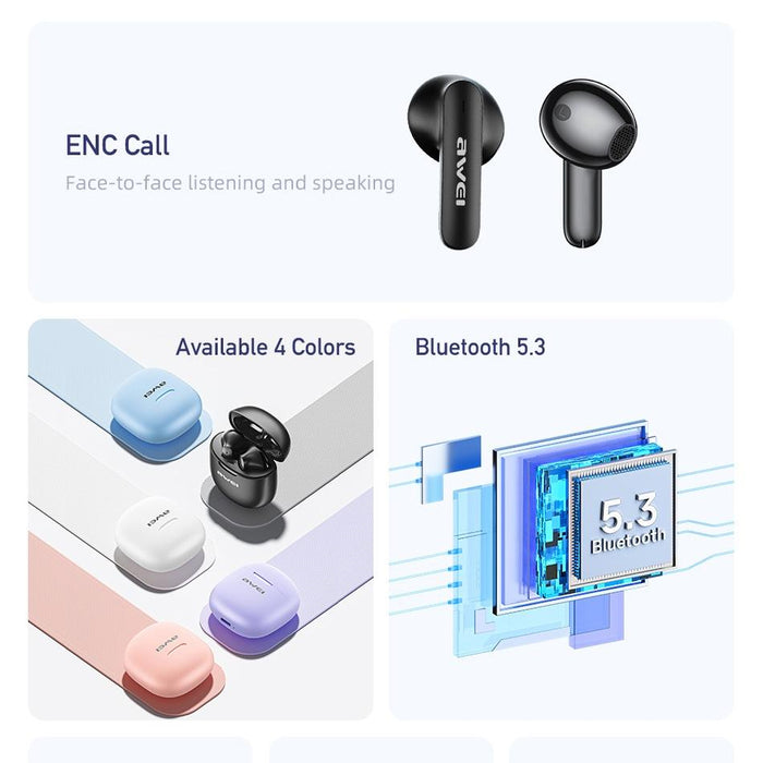 Wireless Gaming Earphones With Enc Noise Reduction