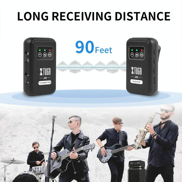 2.4G Wireless In-Ear Mini Monitor System Black