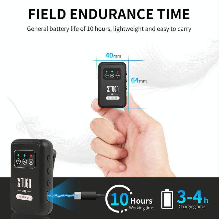 2.4G Wireless In-Ear Mini Monitor System Black