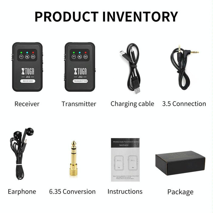 2.4G Wireless In-Ear Mini Monitor System Black