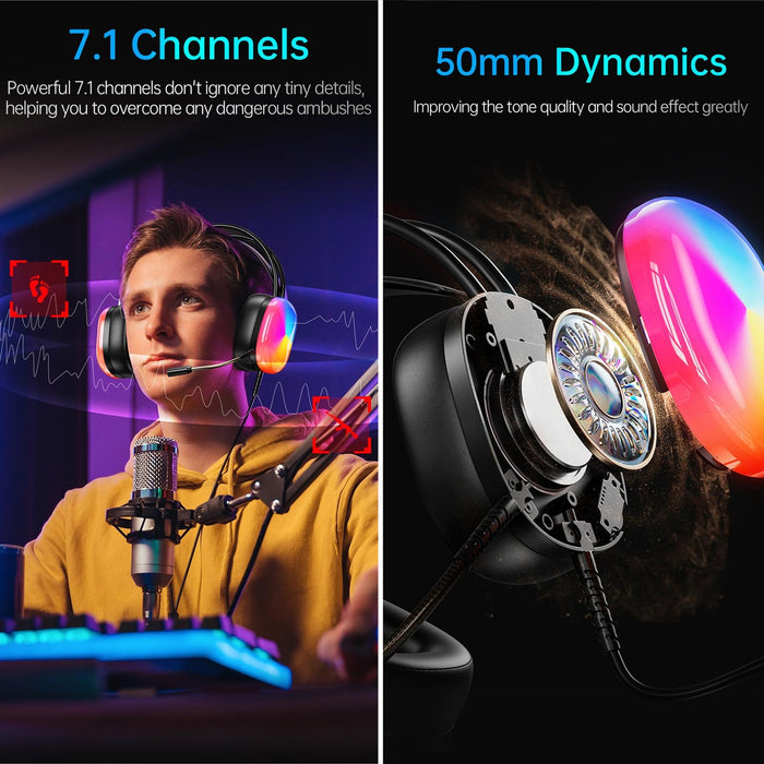 2M Luminous Wired Headphones Awei Gm-11