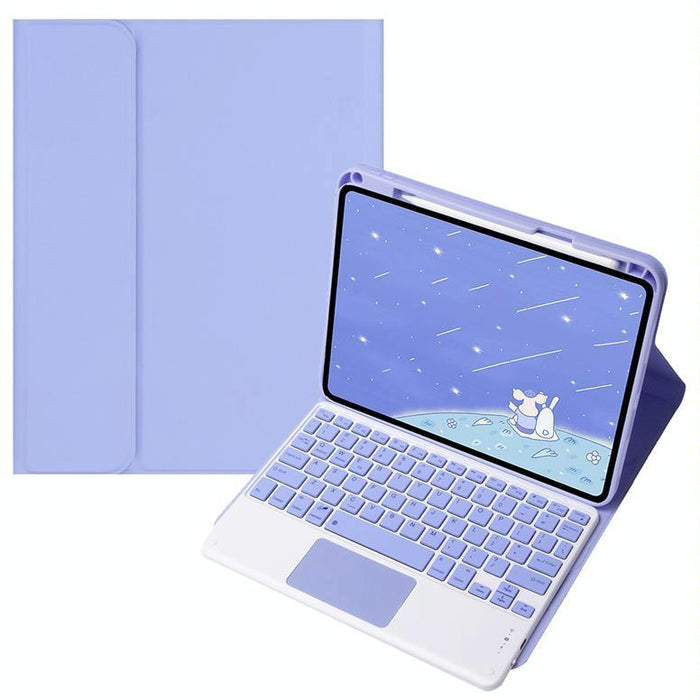 For Oppo Pad 3 / Pad 2 Candy Colour Bluetooth Keyboard Leather Case Square Keys With Touchpad