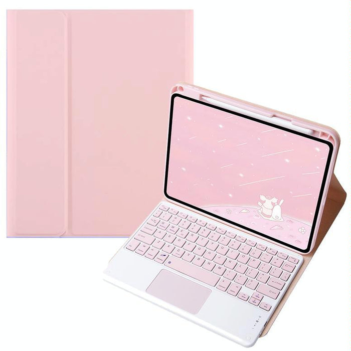 For Oppo Pad 3 / Pad 2 Candy Colour Bluetooth Keyboard Leather Case Square Keys With Touchpad