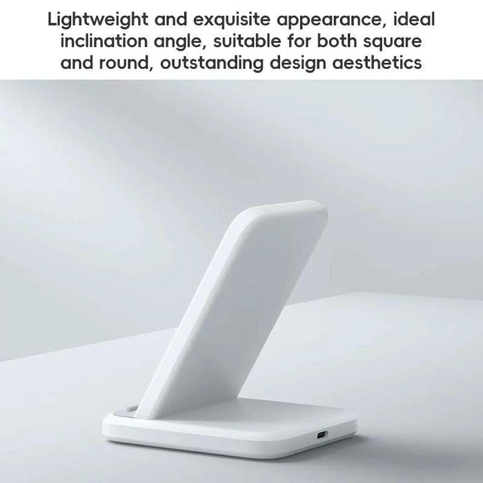 30W Vertical Wireless Charger White