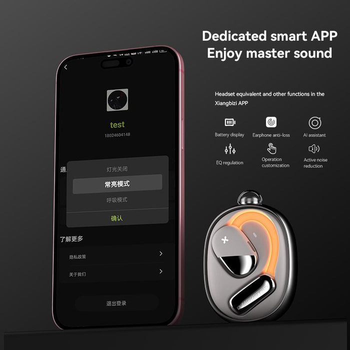 Dmooster D72 Ows Ear-Mounted Anc Noise Reduction Bluetooth Earphones