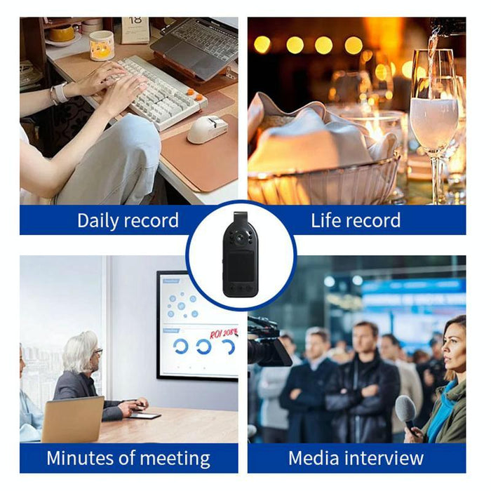 1.33 Inch 1080P Hd Outdoor Sports Camera Black