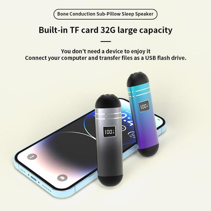 Bone Conduction Bluetooth 5.3 Sleep Speaker Qy09