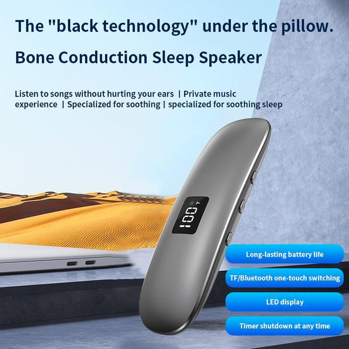 Bone Conduction Bluetooth 5.3 Sleep Speaker Grey