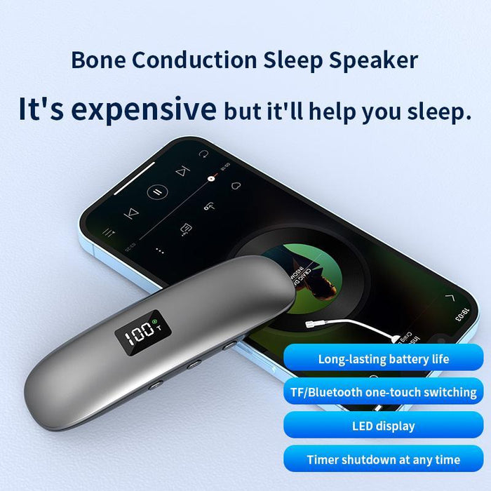 Bone Conduction Bluetooth 5.3 Sleep Speaker Grey