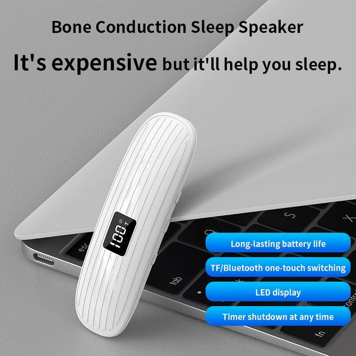 Bone Conduction Bluetooth Sleep Speaker White