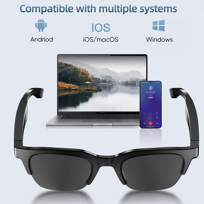 Noise Reduction Smart Audio Bluetooth Glasses
