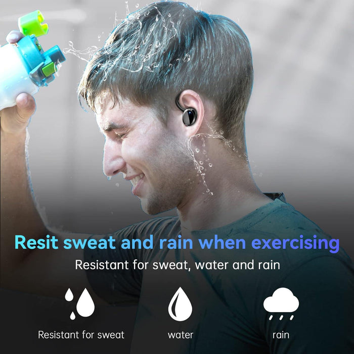 Ear-Mounted Led Digital Display Wireless Bluetooth Earphone