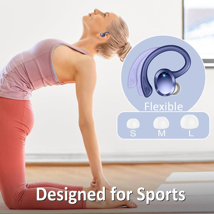 Ear-Mounted Led Digital Display Wireless Bluetooth Earphone