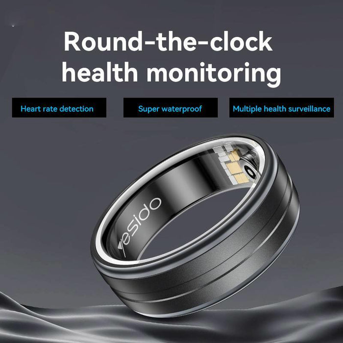 Smart Health Ring Temp Heart Rate Bp Reminder