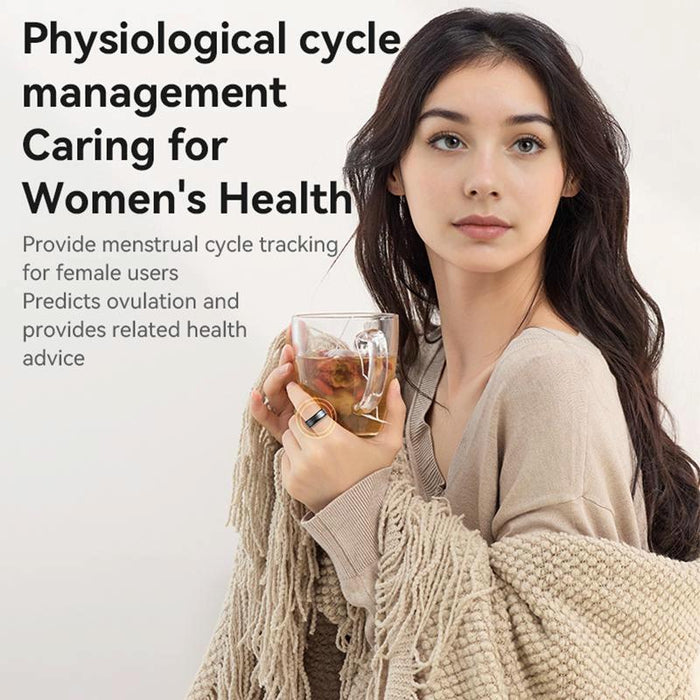 Smart Health Ring Temp Heart Rate Bp Reminder