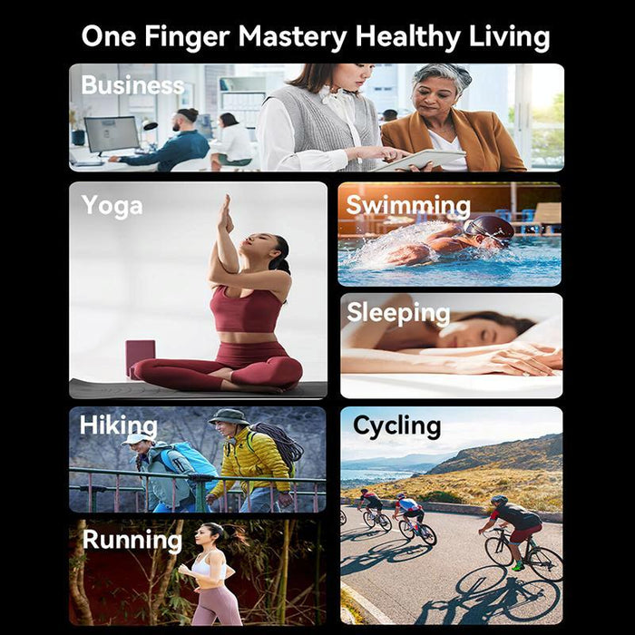 Smart Health Ring Temp Heart Rate Bp Reminder