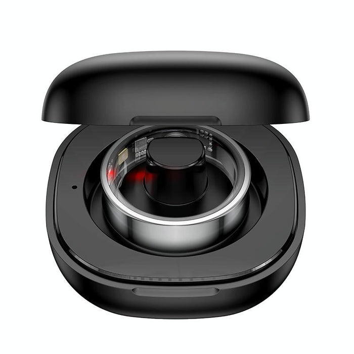 Smart Health Ring Temp Heart Rate Bp Reminder Black